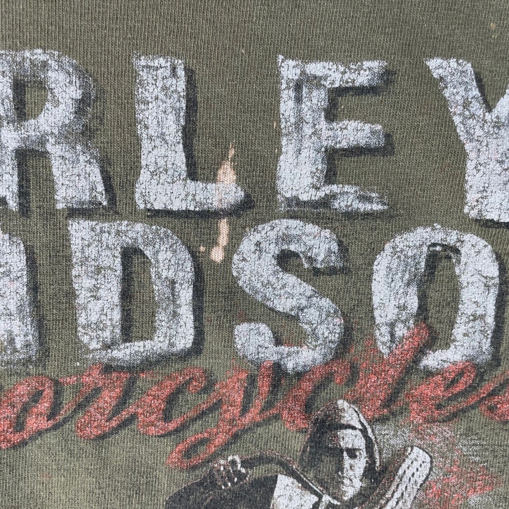 Harley-Davidson Military Sales Bagram Air Base Afghanistan Tee XL Distressed - Picture 9 of 14